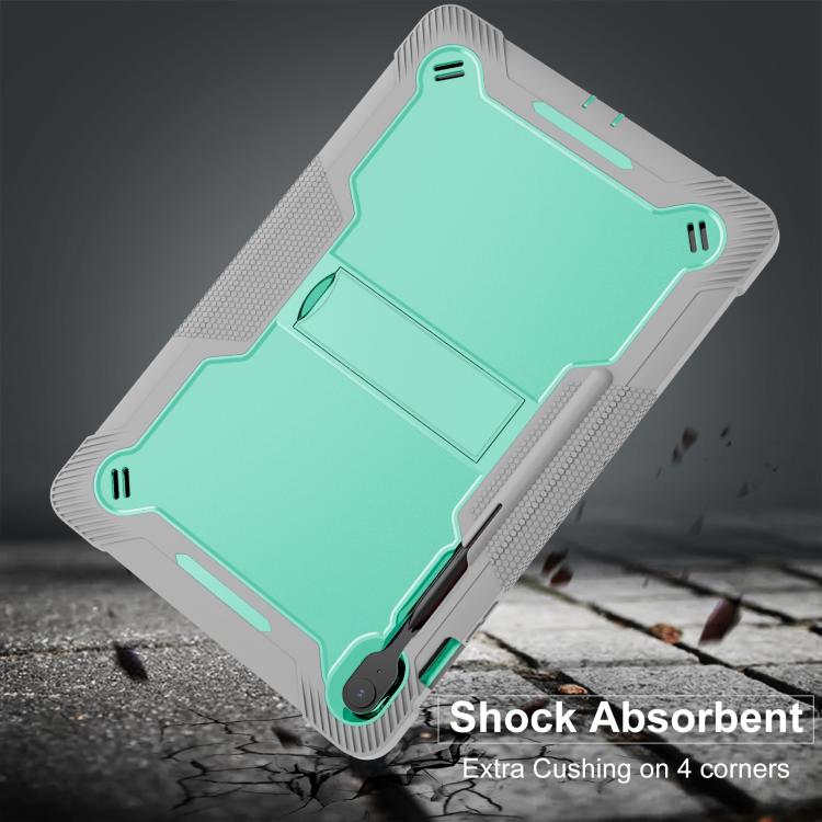 For Samsung Galaxy Tab S10 FE+ Shockproof Silicone Hybrid PC Tablet Case with Holder