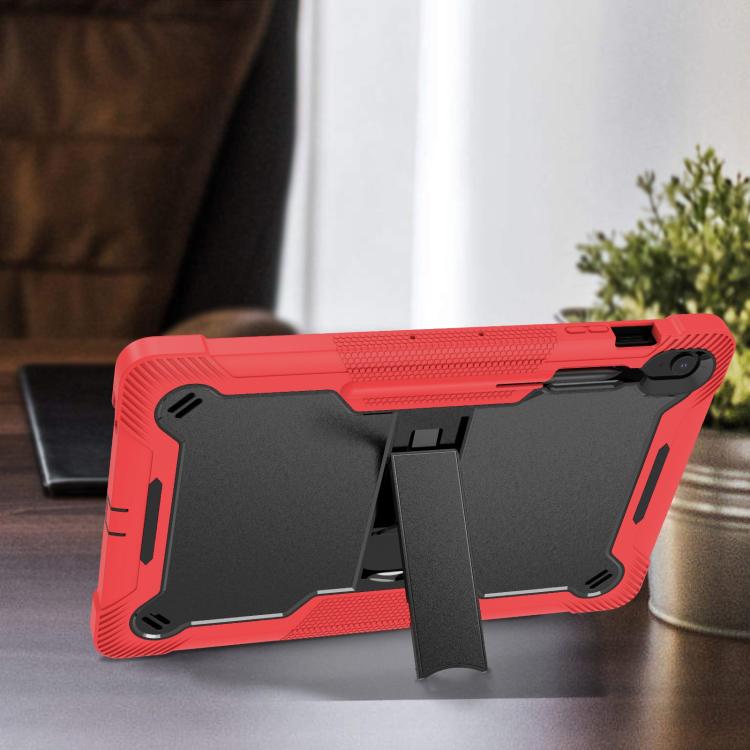 For Samsung Galaxy Tab S10 FE+ Shockproof Silicone Hybrid PC Tablet Case with Holder