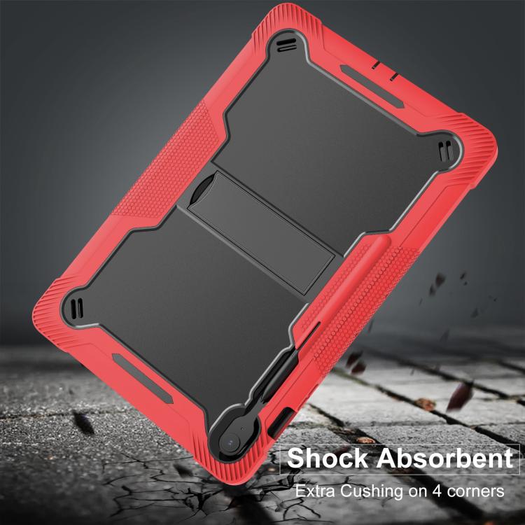 For Samsung Galaxy Tab S10 FE+ Shockproof Silicone Hybrid PC Tablet Case with Holder