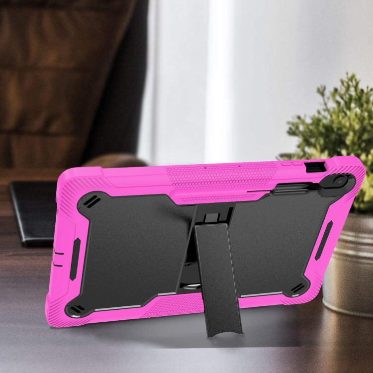 For Samsung Galaxy Tab S10 FE+ Shockproof Silicone Hybrid PC Tablet Case with Holder