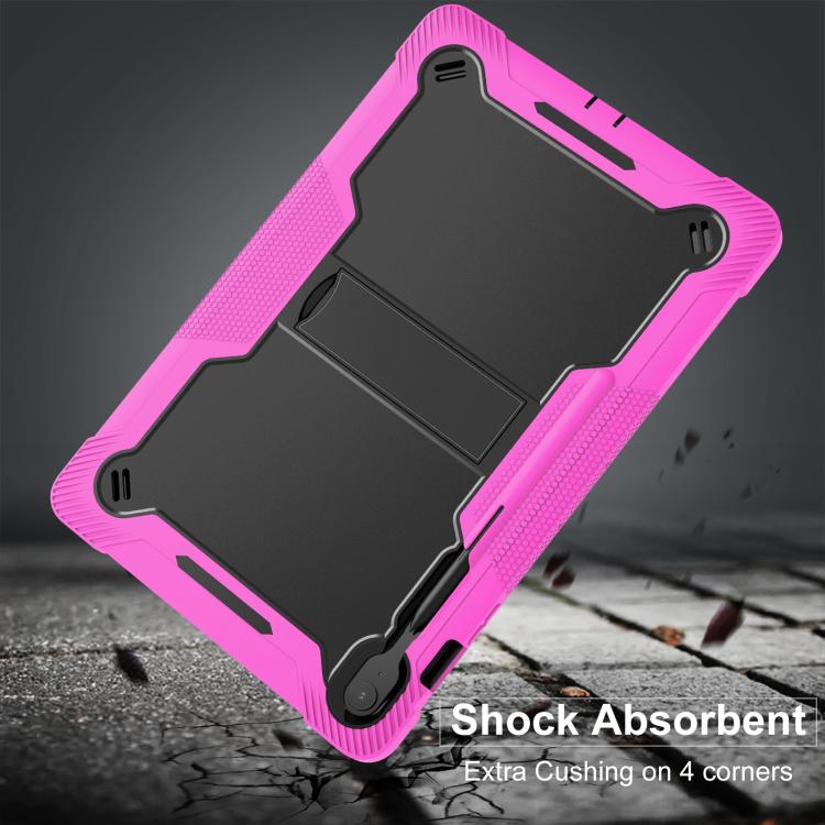 For Samsung Galaxy Tab S10 FE+ Shockproof Silicone Hybrid PC Tablet Case with Holder