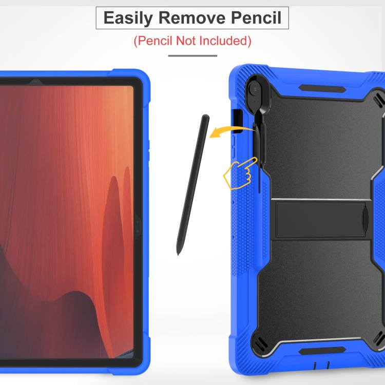For Samsung Galaxy Tab S10 FE+ Shockproof Silicone Hybrid PC Tablet Case with Holder