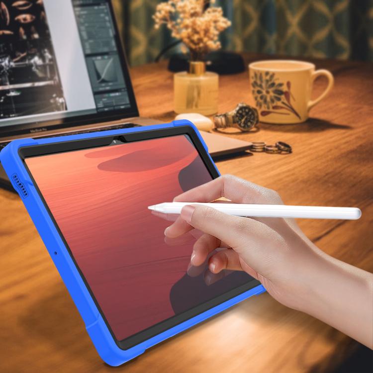 For Samsung Galaxy Tab S10 FE+ Shockproof Silicone Hybrid PC Tablet Case with Holder
