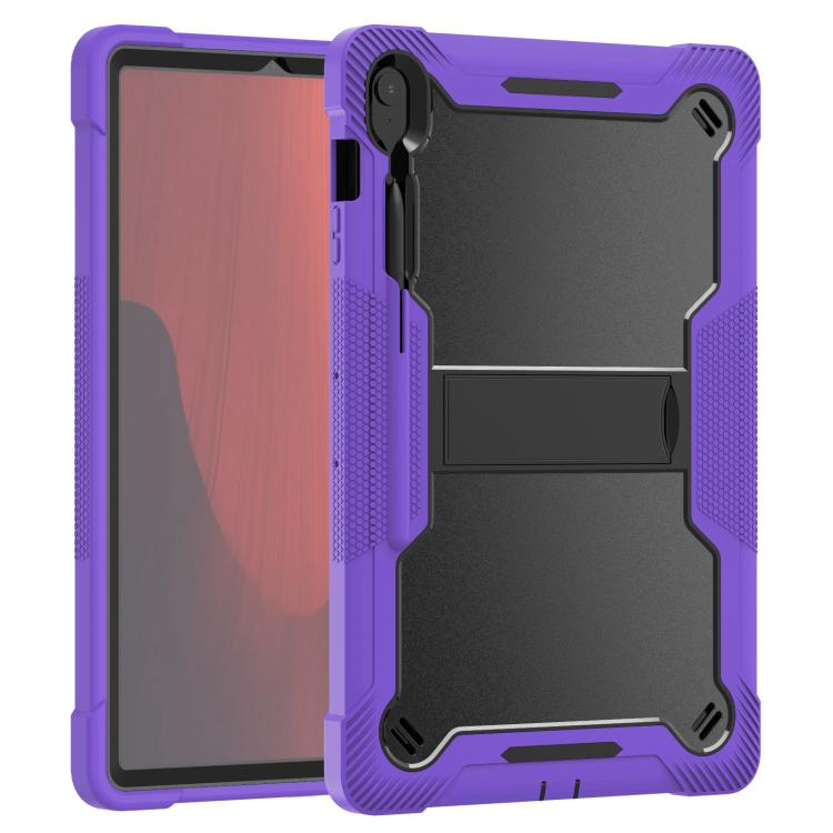 For Samsung Galaxy Tab S10 FE+ Shockproof Silicone Hybrid PC Tablet Case with Holder