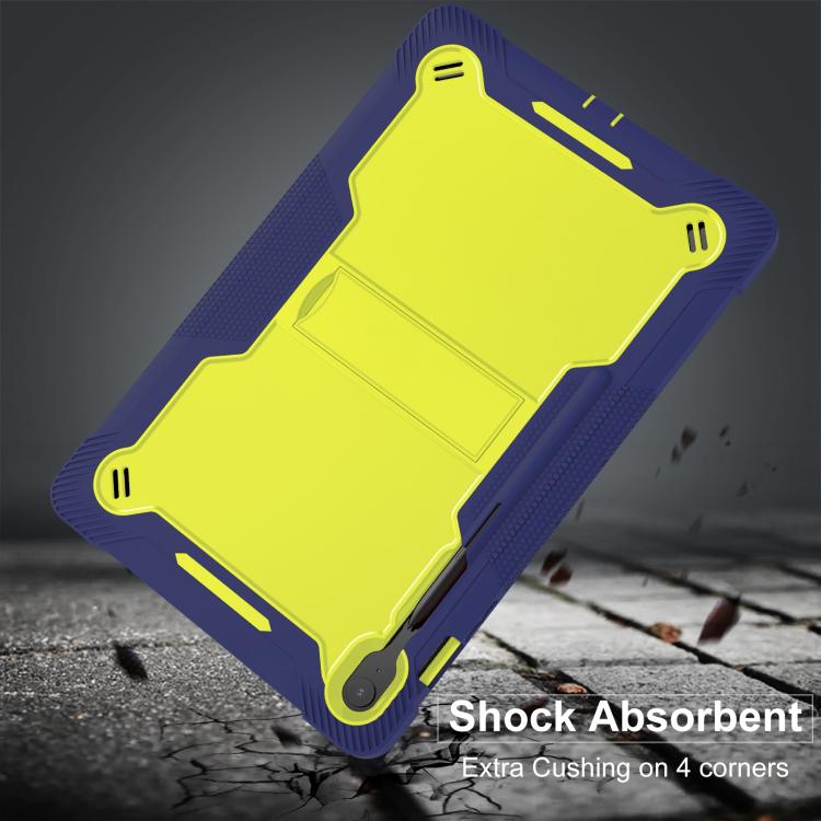 For Samsung Galaxy Tab S10 FE+ Shockproof Silicone Hybrid PC Tablet Case with Holder