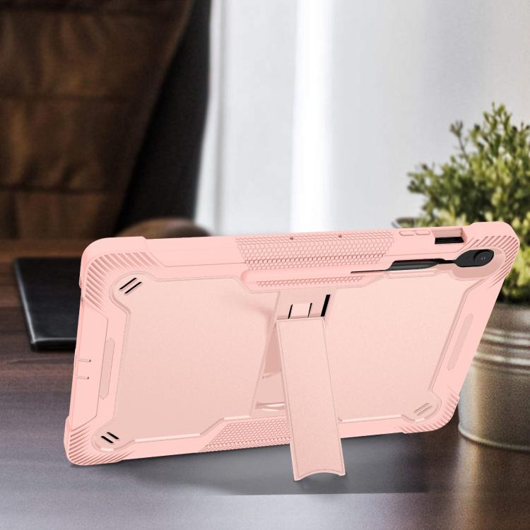 For Samsung Galaxy Tab S10 FE+ Shockproof Silicone Hybrid PC Tablet Case with Holder