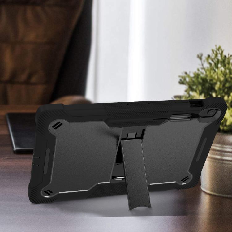 For Samsung Galaxy Tab S10 FE+ Shockproof Silicone Hybrid PC Tablet Case with Holder
