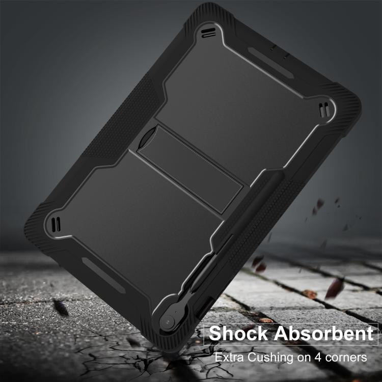 For Samsung Galaxy Tab S10 FE+ Shockproof Silicone Hybrid PC Tablet Case with Holder