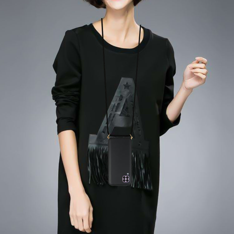 For Huawei P40 Lite Wheat Straw Material + TPU Protective Case with Lanyard