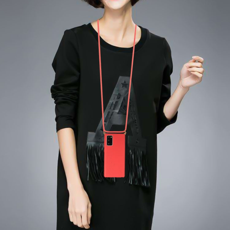 For Samsung Galaxy Note20 Wheat Straw Material + TPU Protective Case with Lanyard