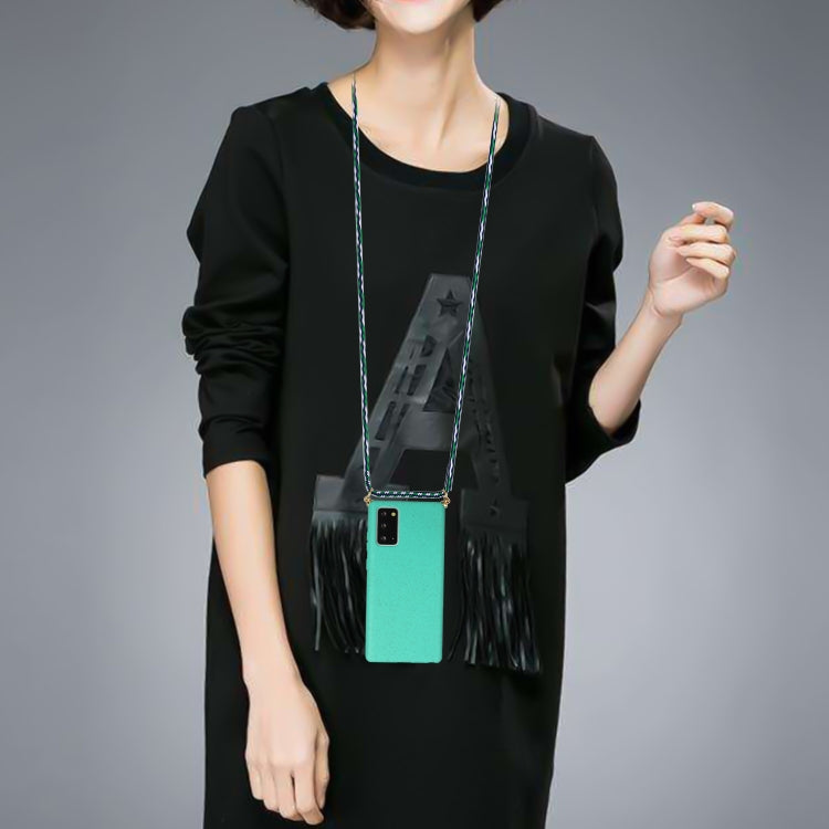 For Samsung Galaxy Note20 Wheat Straw Material + TPU Protective Case with Lanyard