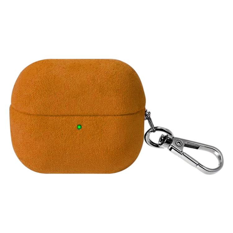 For Samsung Galaxy Buds3 / Buds3 Pro Turned Fur Leather Earphone Case with Hook