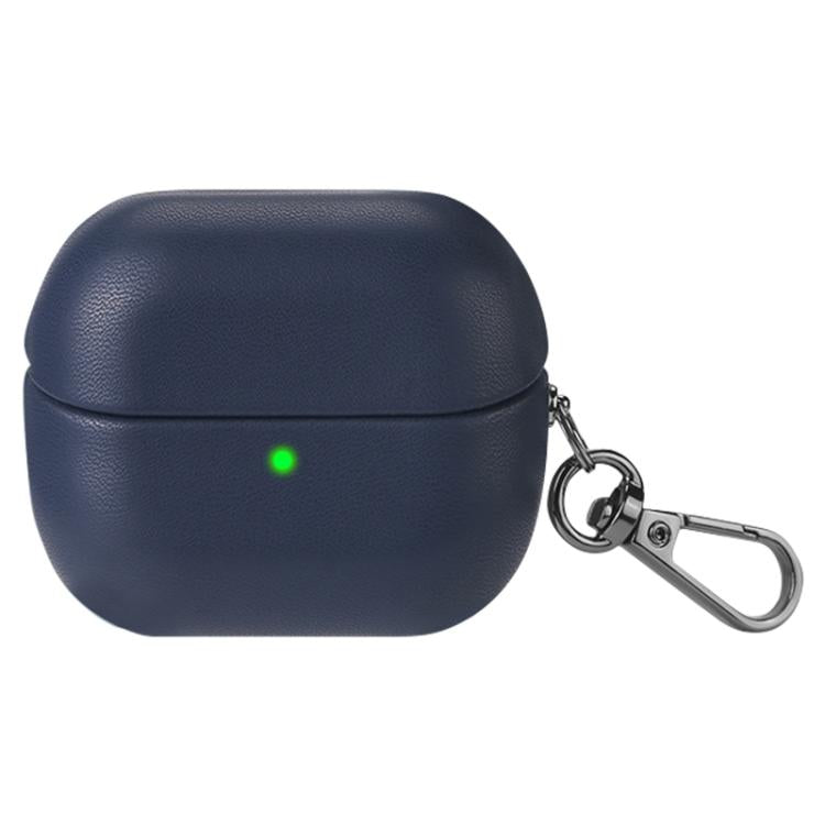 For Samsung Galaxy Buds3 / Buds3 Pro Oily Skin Leather Texture Earphone Case with Hook