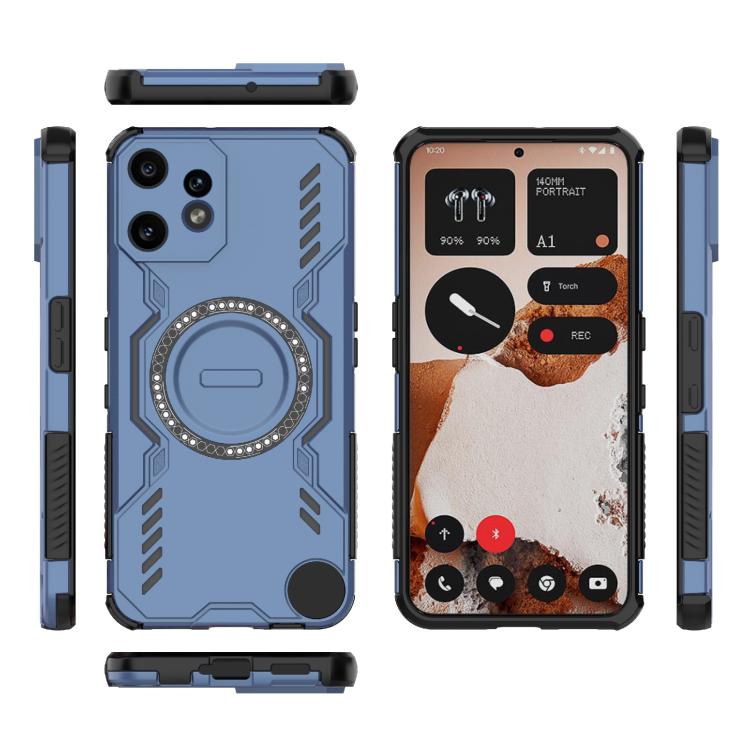 For Nothing CMF Phone 2 Pro 5G Global Butterfly Armor MagSafe Magnetic Ring Shockproof Phone Case