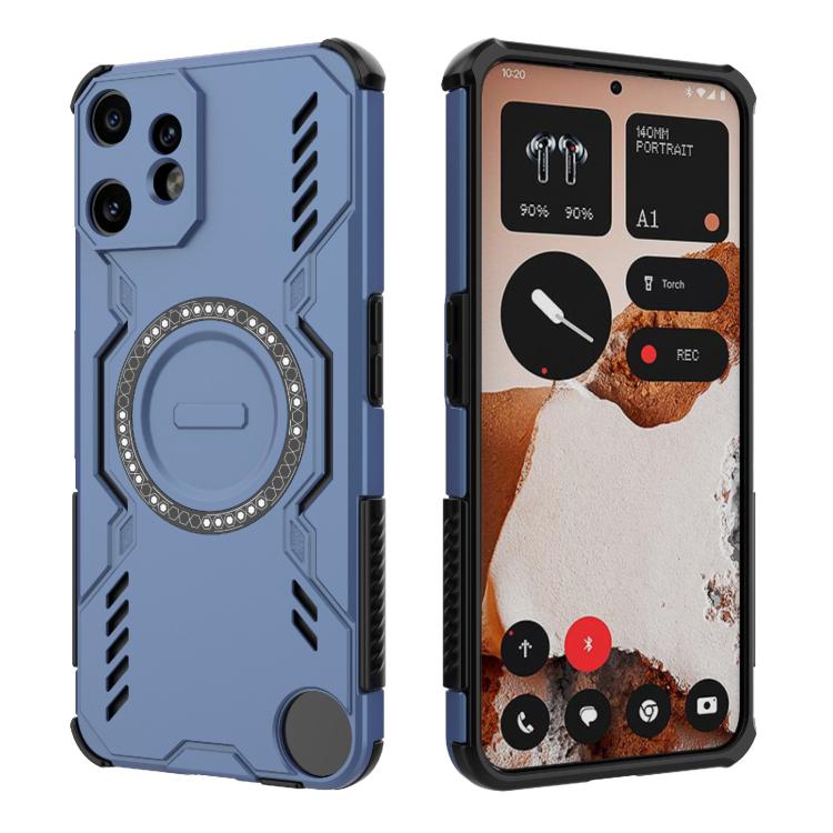 For Nothing CMF Phone 2 Pro 5G Global Butterfly Armor MagSafe Magnetic Ring Shockproof Phone Case