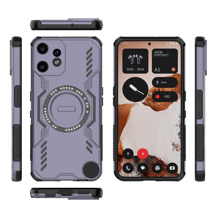 For Nothing CMF Phone 2 Pro 5G Global Butterfly Armor MagSafe Magnetic Ring Shockproof Phone Case