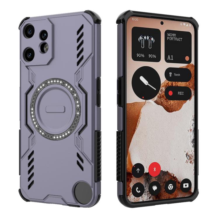 For Nothing CMF Phone 2 Pro 5G Global Butterfly Armor MagSafe Magnetic Ring Shockproof Phone Case