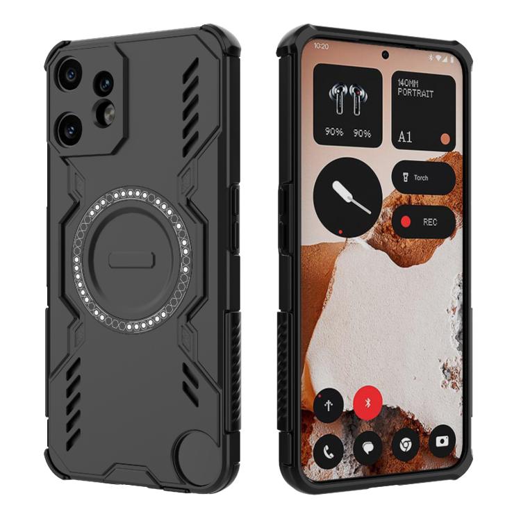 For Nothing CMF Phone 2 Pro 5G Global Butterfly Armor MagSafe Magnetic Ring Shockproof Phone Case