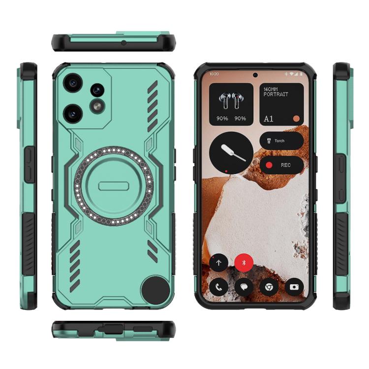 For Nothing CMF Phone 2 Pro 5G Global Butterfly Armor MagSafe Magnetic Ring Shockproof Phone Case