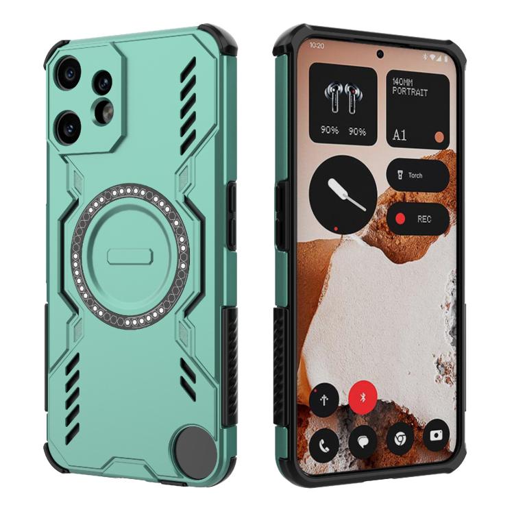 For Nothing CMF Phone 2 Pro 5G Global Butterfly Armor MagSafe Magnetic Ring Shockproof Phone Case