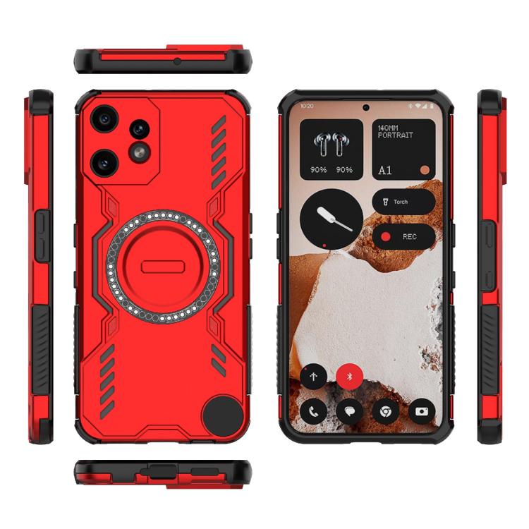 For Nothing CMF Phone 2 Pro 5G Global Butterfly Armor MagSafe Magnetic Ring Shockproof Phone Case