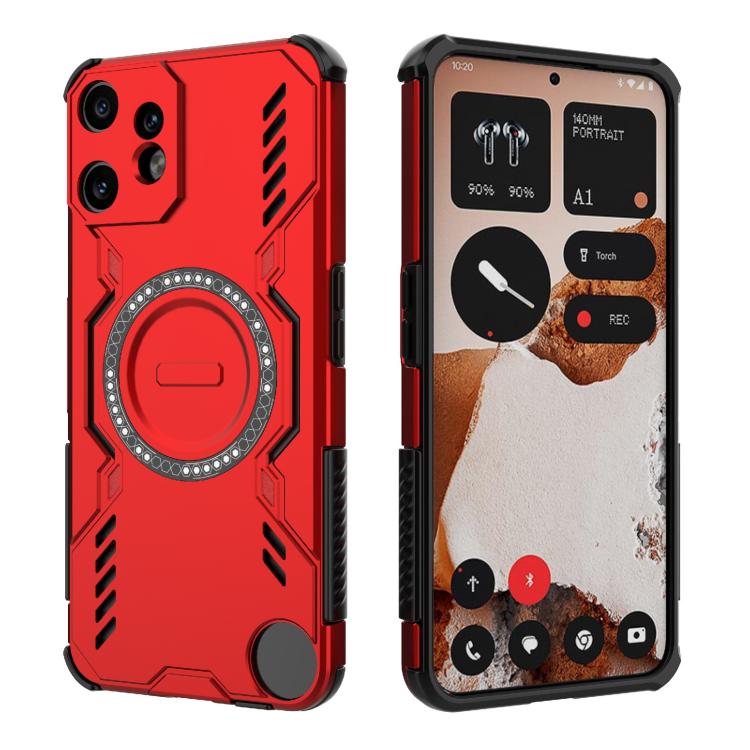 For Nothing CMF Phone 2 Pro 5G Global Butterfly Armor MagSafe Magnetic Ring Shockproof Phone Case
