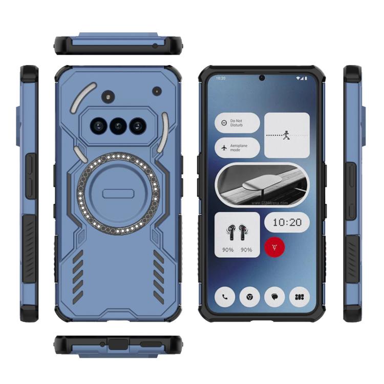 For Nothing Phone 3a Butterfly Armor MagSafe Magnetic Ring Shockproof Phone Case