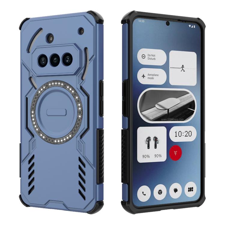 For Nothing Phone 3a Butterfly Armor MagSafe Magnetic Ring Shockproof Phone Case