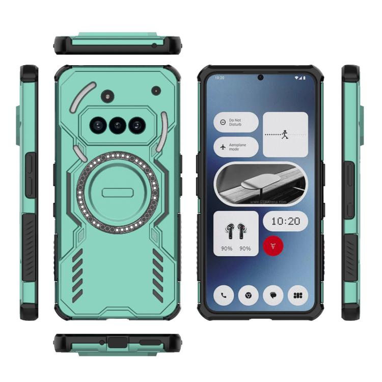 For Nothing Phone 3a Butterfly Armor MagSafe Magnetic Ring Shockproof Phone Case