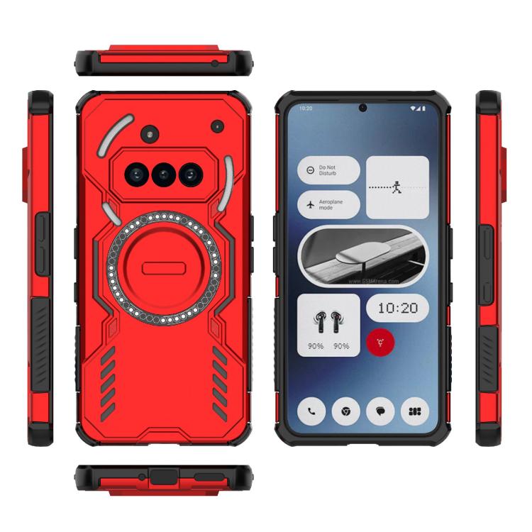 For Nothing Phone 3a Butterfly Armor MagSafe Magnetic Ring Shockproof Phone Case