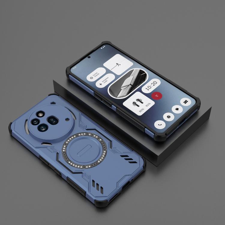 For Nothing Phone 3a Pro Butterfly Armor MagSafe Magnetic Ring Shockproof Phone Case