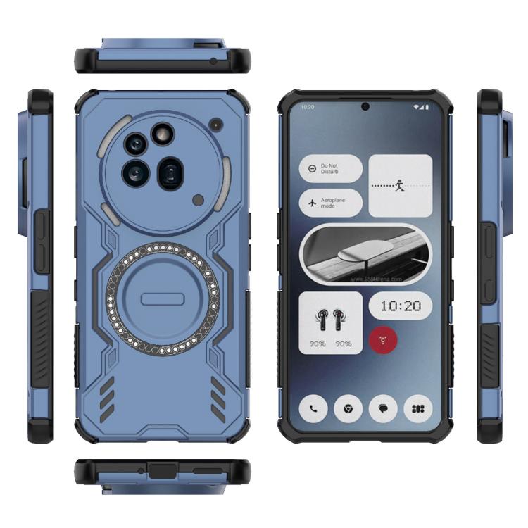 For Nothing Phone 3a Pro Butterfly Armor MagSafe Magnetic Ring Shockproof Phone Case