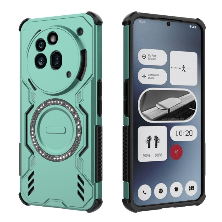 For Nothing Phone 3a Pro Butterfly Armor MagSafe Magnetic Ring Shockproof Phone Case