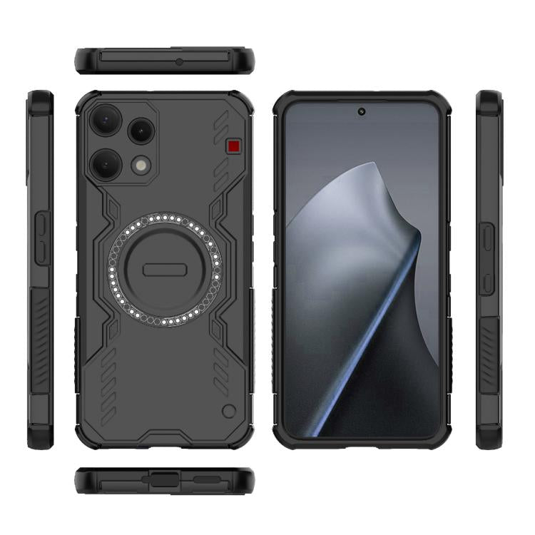For Nothing Phone 3a Lite 5G Butterfly Armor MagSafe Magnetic Ring Shockproof Phone Case