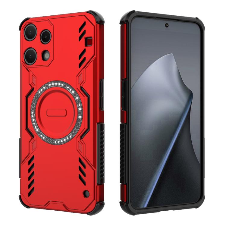 For Nothing Phone 3a Lite 5G Butterfly Armor MagSafe Magnetic Ring Shockproof Phone Case