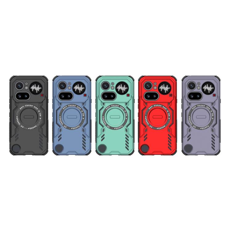 For Nothing Phone 4a Pro 5G Global Butterfly Armor MagSafe Magnetic Ring Shockproof Phone Case