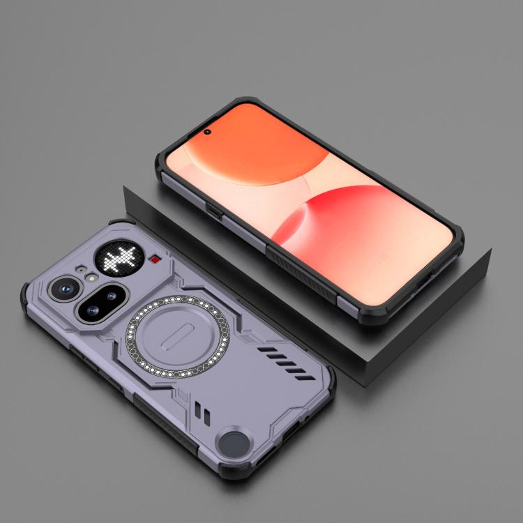 For Nothing Phone 4a Pro 5G Global Butterfly Armor MagSafe Magnetic Ring Shockproof Phone Case