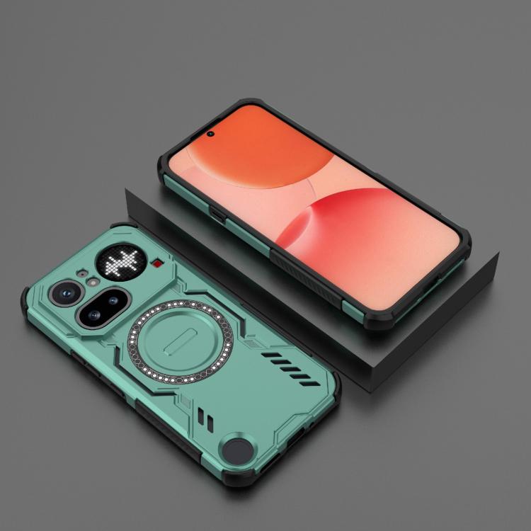 For Nothing Phone 4a Pro 5G Global Butterfly Armor MagSafe Magnetic Ring Shockproof Phone Case