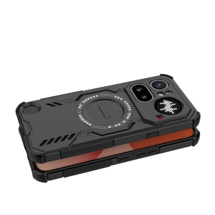 For Nothing Phone 4a Pro 5G Global Butterfly Armor MagSafe Magnetic Ring Shockproof Phone Case