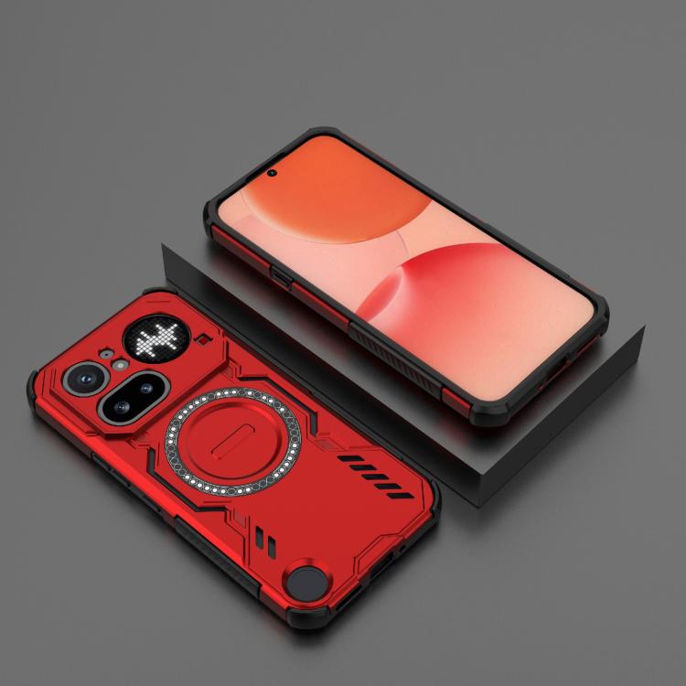 For Nothing Phone 4a Pro 5G Global Butterfly Armor MagSafe Magnetic Ring Shockproof Phone Case