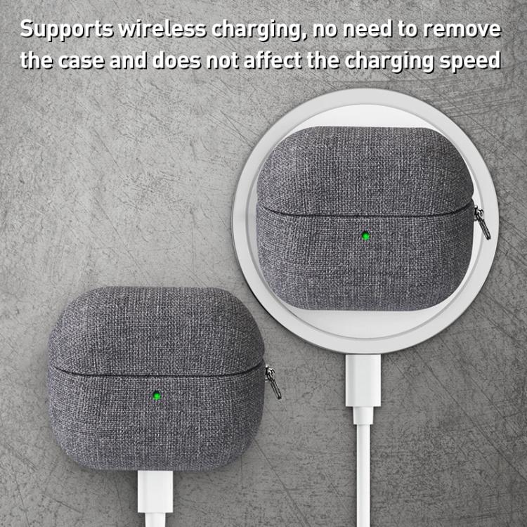 For Samsung Galaxy Buds3 / Buds3 Pro Fine Cloth Earphone Case with Hook