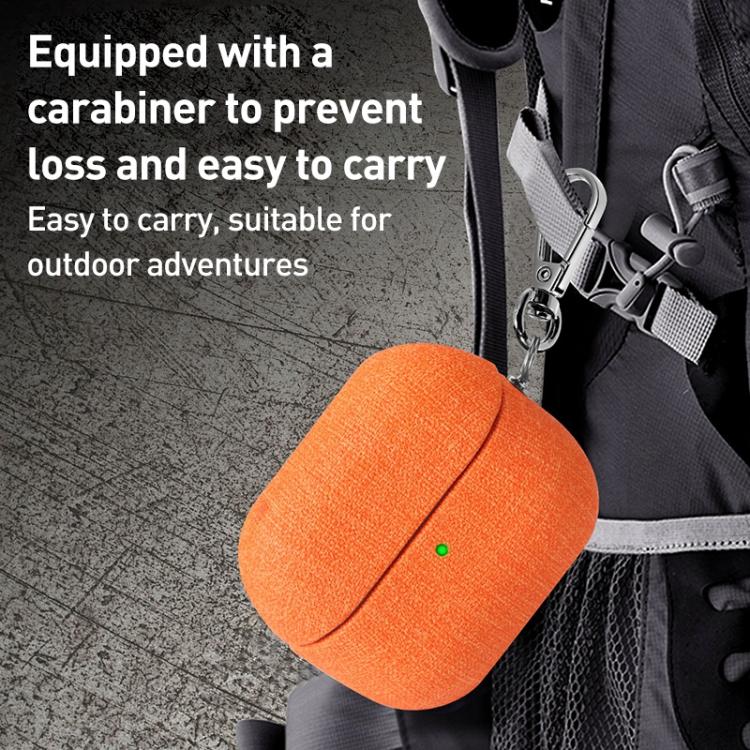 For Samsung Galaxy Buds3 / Buds3 Pro Fine Cloth Earphone Case with Hook