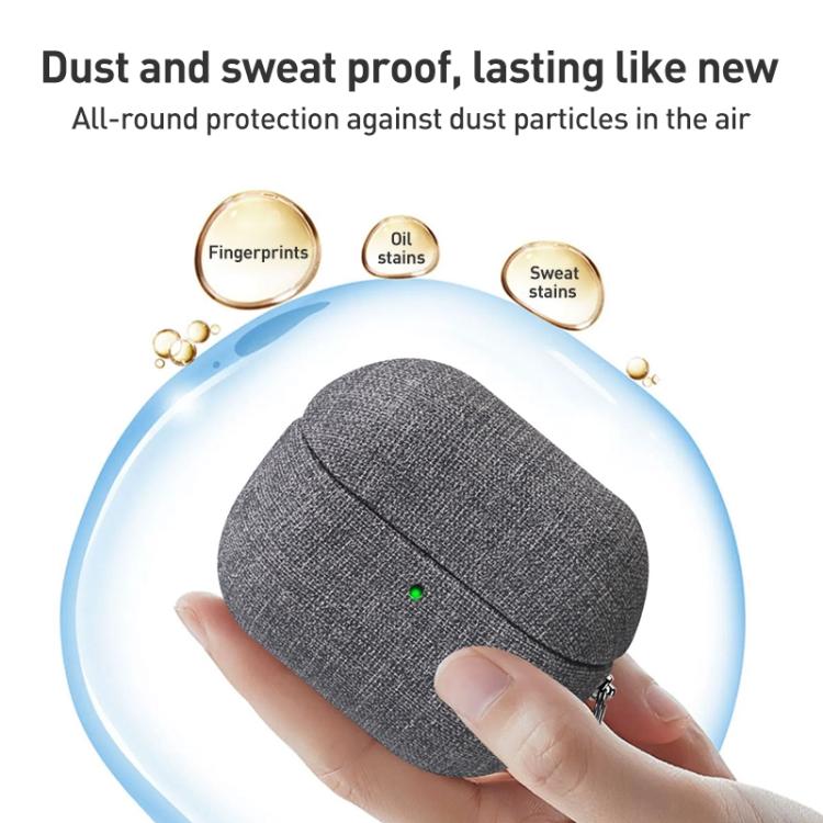 For Samsung Galaxy Buds3 / Buds3 Pro Fine Cloth Earphone Case with Hook