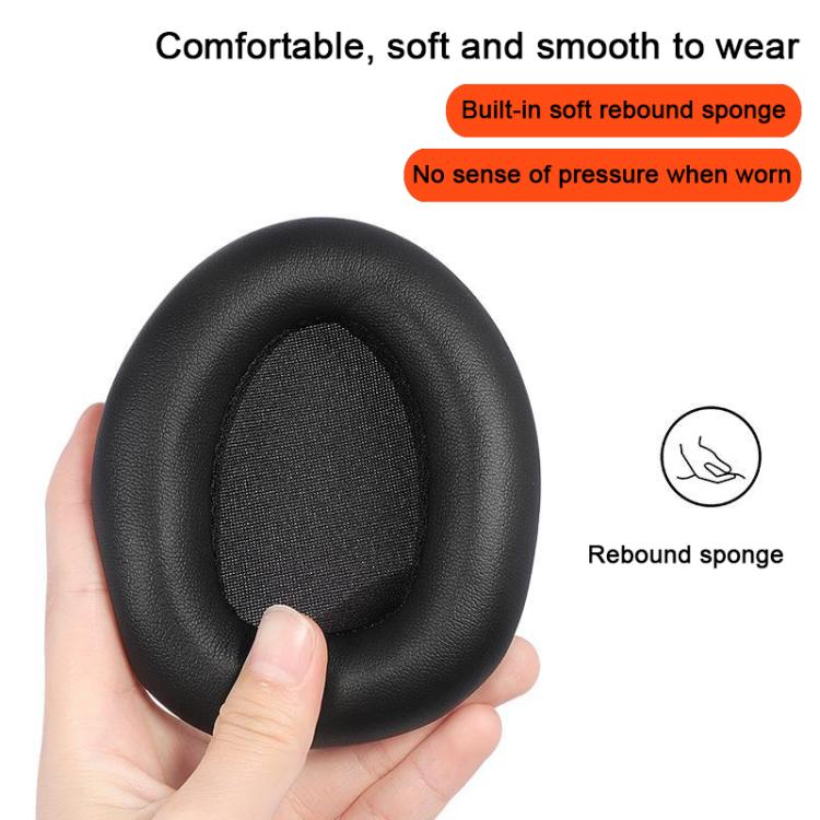 For Dareu EH739 / EH755 2pcs Protein Leather Snap-on Type Earphone Covers