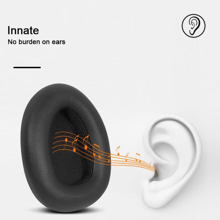 For Dareu EH739 / EH755 2pcs Protein Leather Snap-on Type Earphone Covers