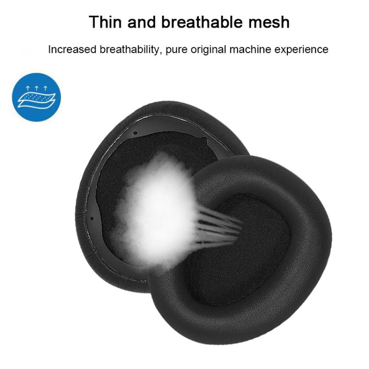 For Dareu EH739 / EH755 2pcs Protein Leather Snap-on Type Earphone Covers