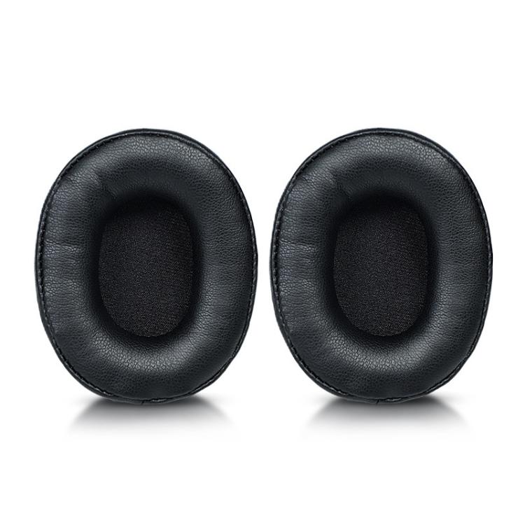 2pcs Sponge Earmuffs Replacement Earpads For ATH-SR5 / SR5BT, Style:Black Protein Leather