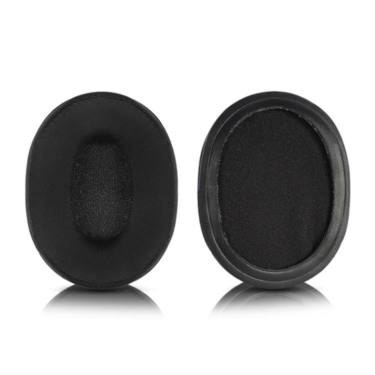 2pcs Sponge Earmuffs Replacement Earpads For ATH-SR5 / SR5BT, Style:Black Ice Silk Cloth