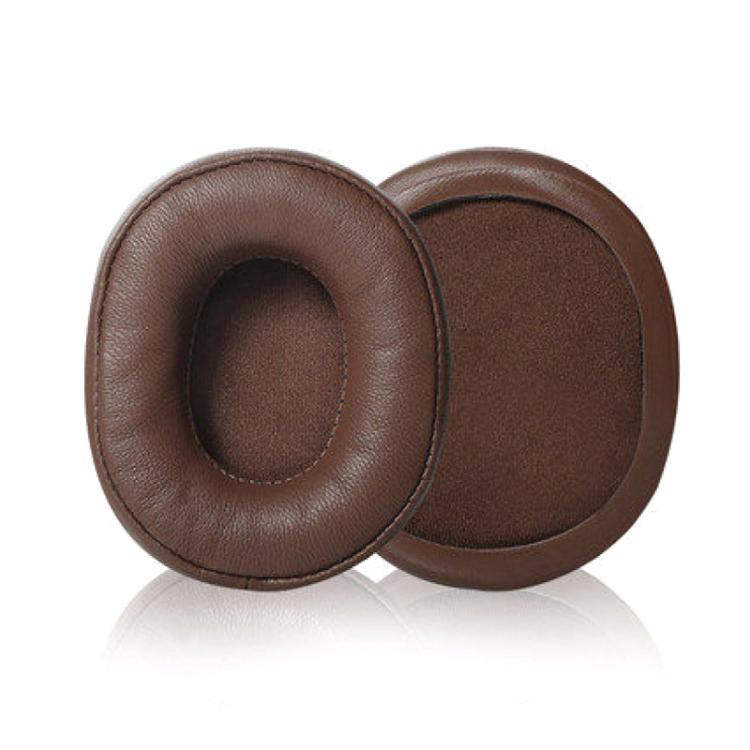 2pcs Sponge Earmuffs Replacement Earpads For ATH-SR5 / SR5BT, Style:Brown Lambskin