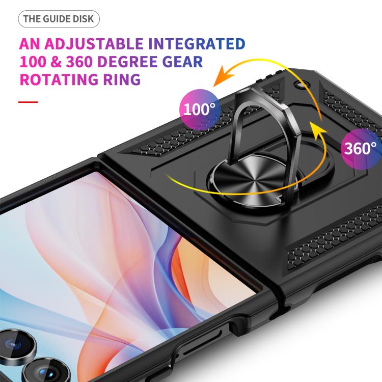For Samsung Galaxy Z Flip7 5G Shockproof TPU + PC Phone Case with Holder
